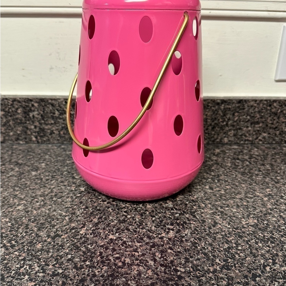 Pink Metal Retro Lantern - Picture 2 of 3